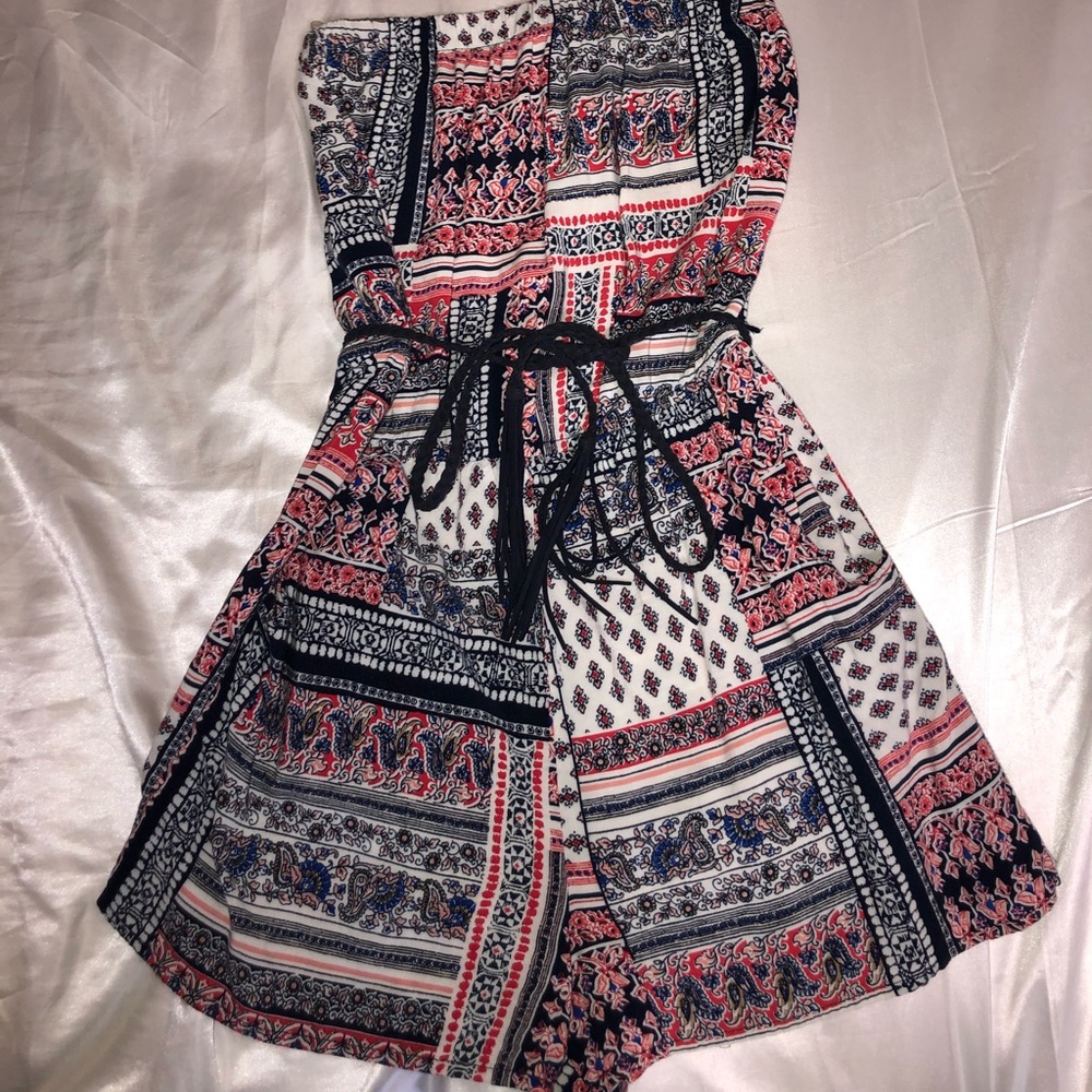 strapless romper